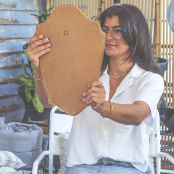 BANGLE BAN62 'reine' gold/'khol' black