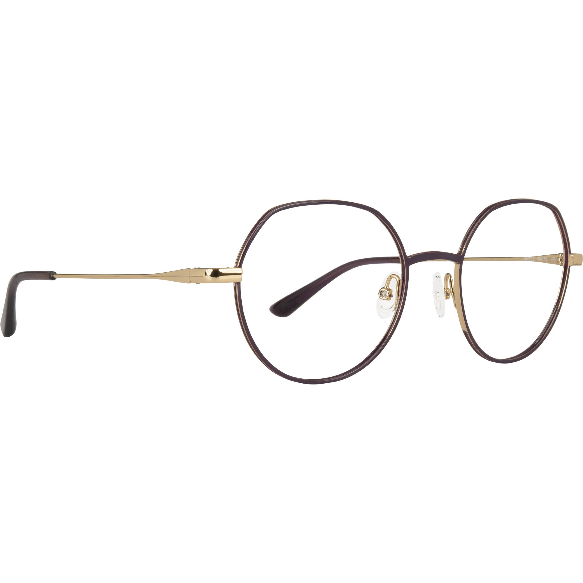 SNEAKERS SNE32 'indien' violett/'reine' gold