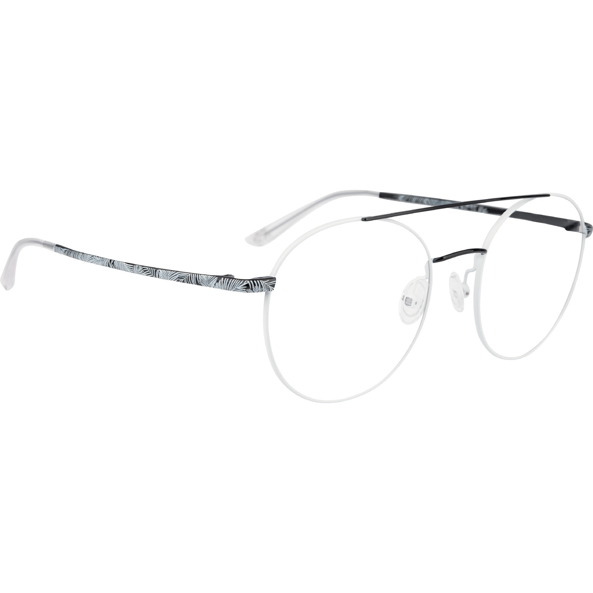 WHITE FLOWER FLO35 negro 'khol'/blanco 'geisha'