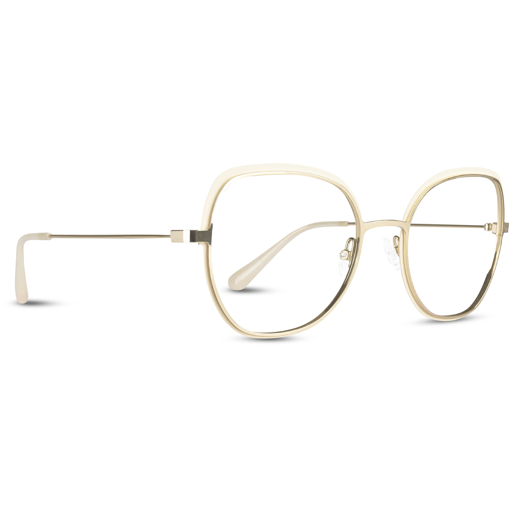 BANGLE BAN52 oro 'reine'/blanco 'pinacolada'