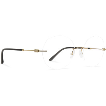 BARRETTE BARP12 'reine' gold/'khol' black