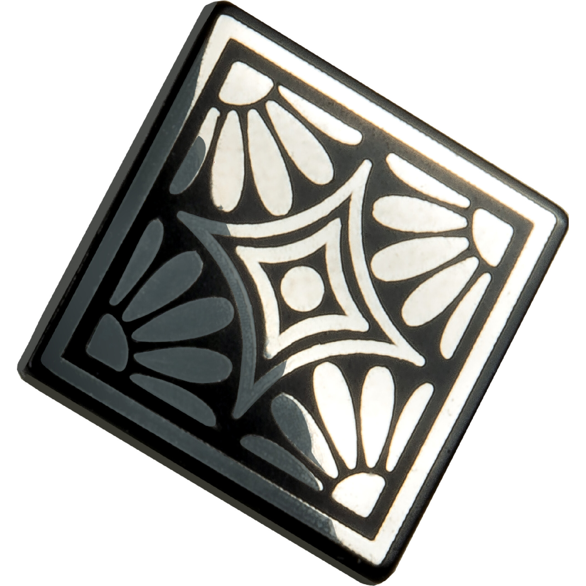 CHARMS02-AG silberfarben/viereckig