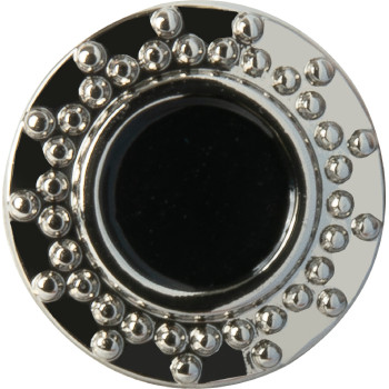 CHARMS04-AG argente/noir/rond