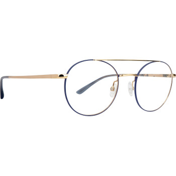 FLOWER FLO46 'navy' blue/'reine' gold