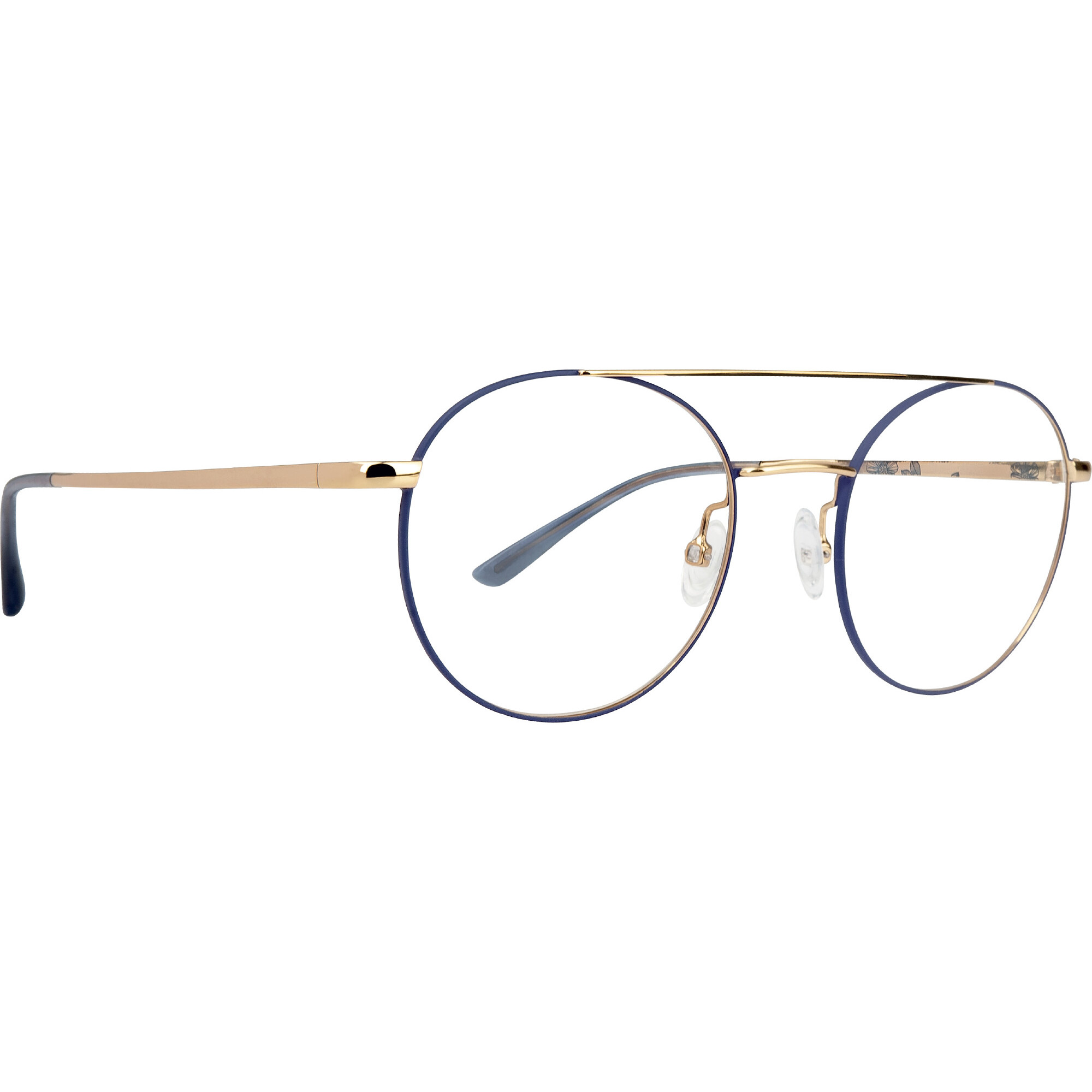 FLOWER FLO46 azul 'navy'/oro 'reine'