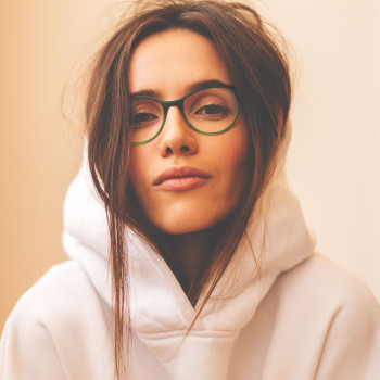HOODIE HOO51 verde 'tropical'/oro 'reine'