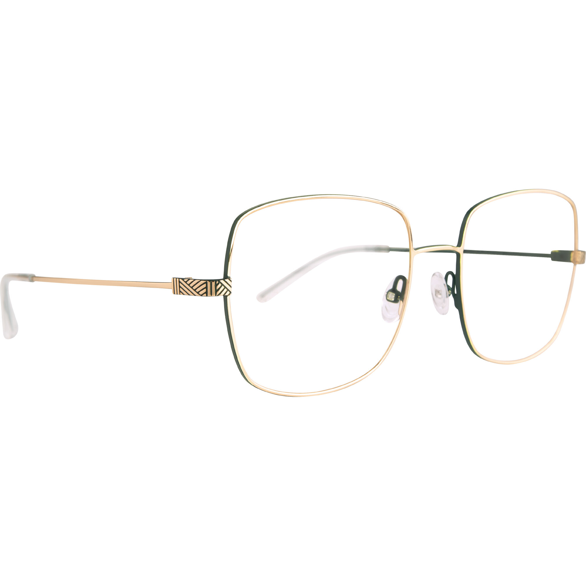 LESS IS MORE LES41 'reine' gold/'emeraude' grun