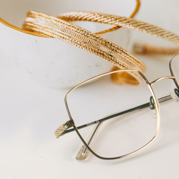 LESS IS MORE LES41 'reine' gold/'emeraude' grun