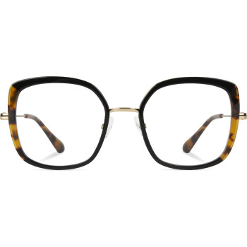 LOOSE LOO72 'khol' schwarz/schildpatt/'reine' gold