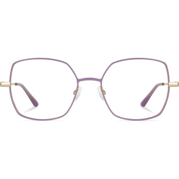 SNEAKERS SNE13 violet punkette/or reine