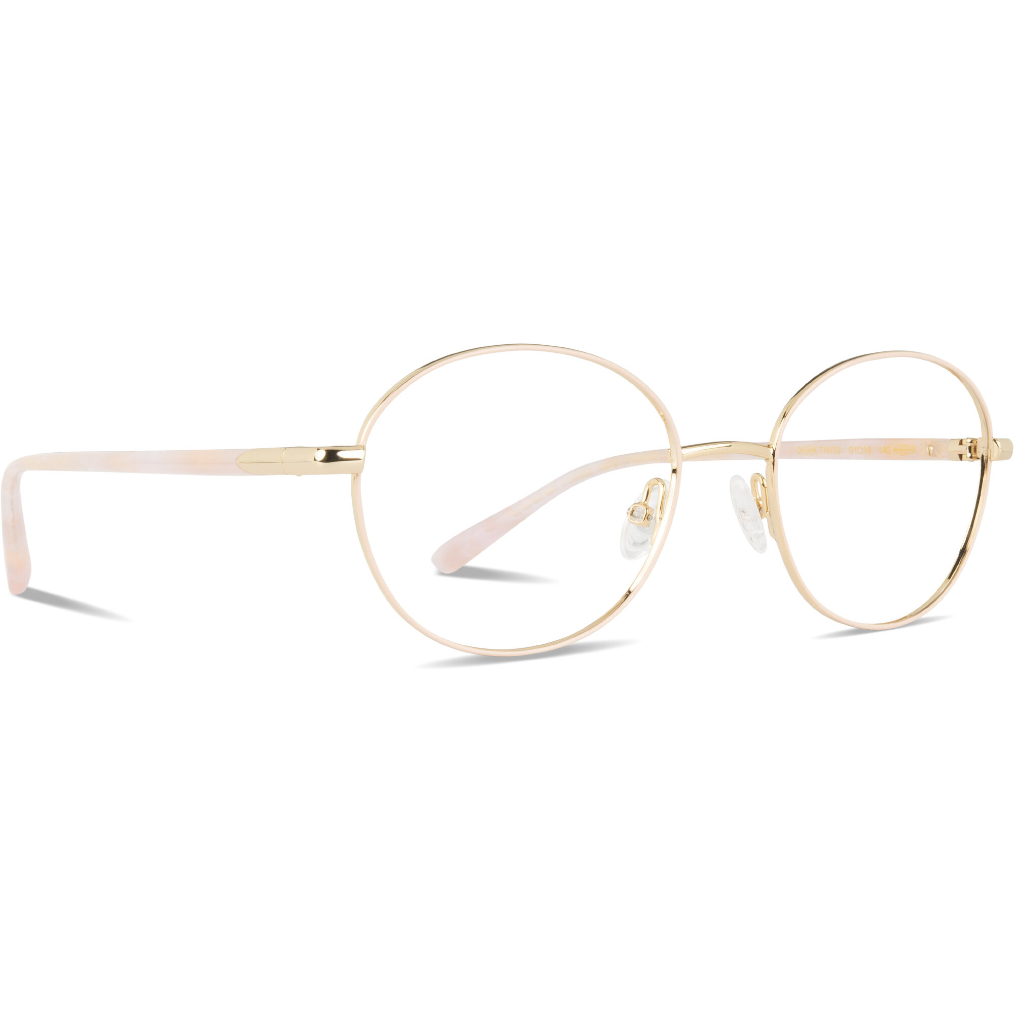 TWIN-SET TWI33 rosa 'poudre'/oro 'reine'