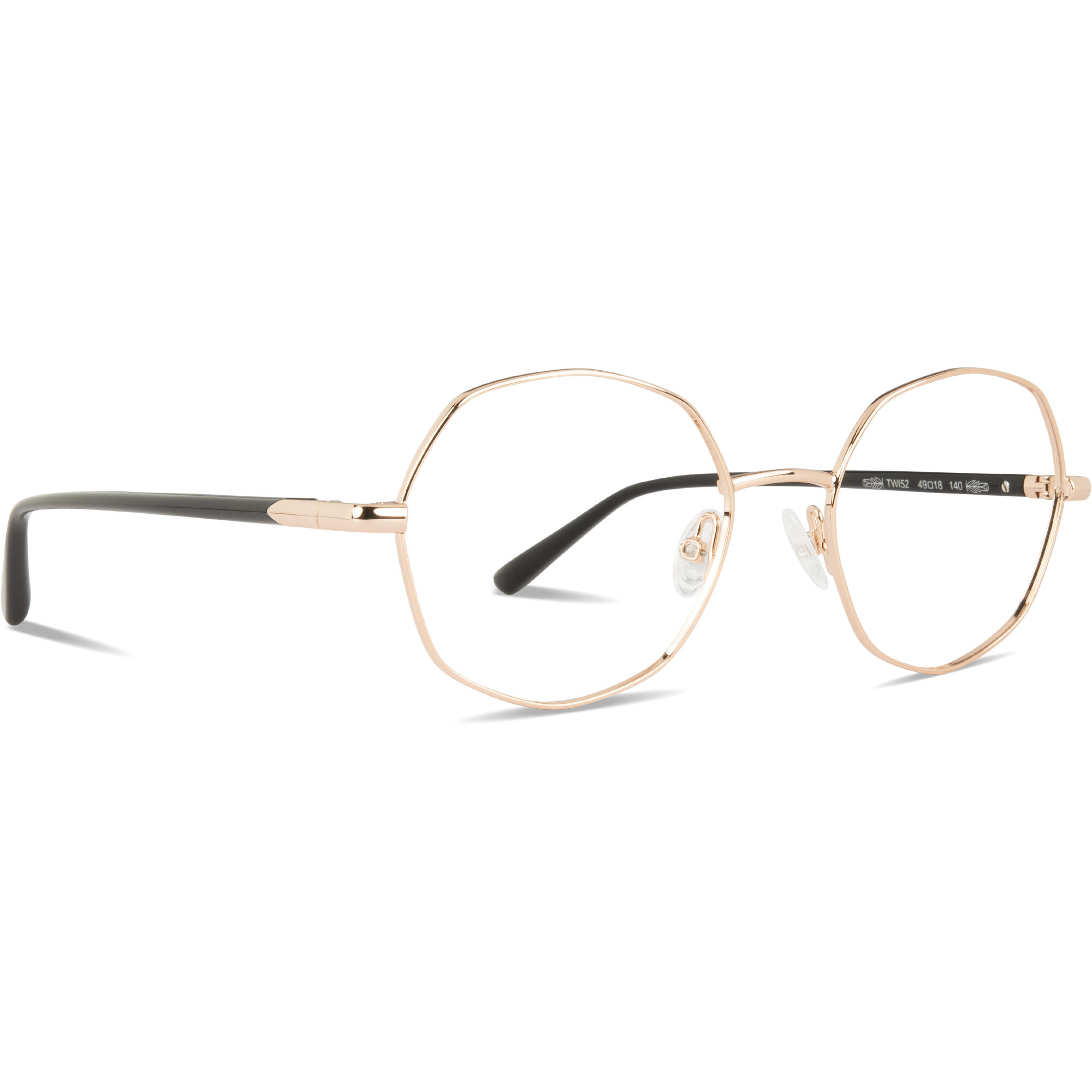 TWIN-SET TWI52 golden pink/negro 'khol'