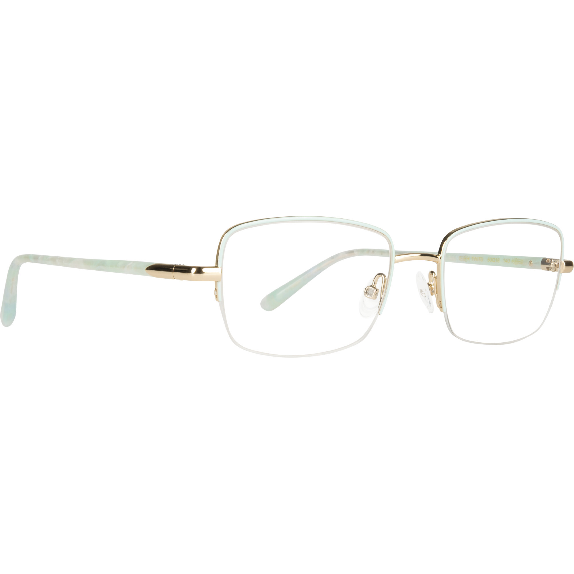TWIN-SET TWI73 verde "jade"/oro 'reine'