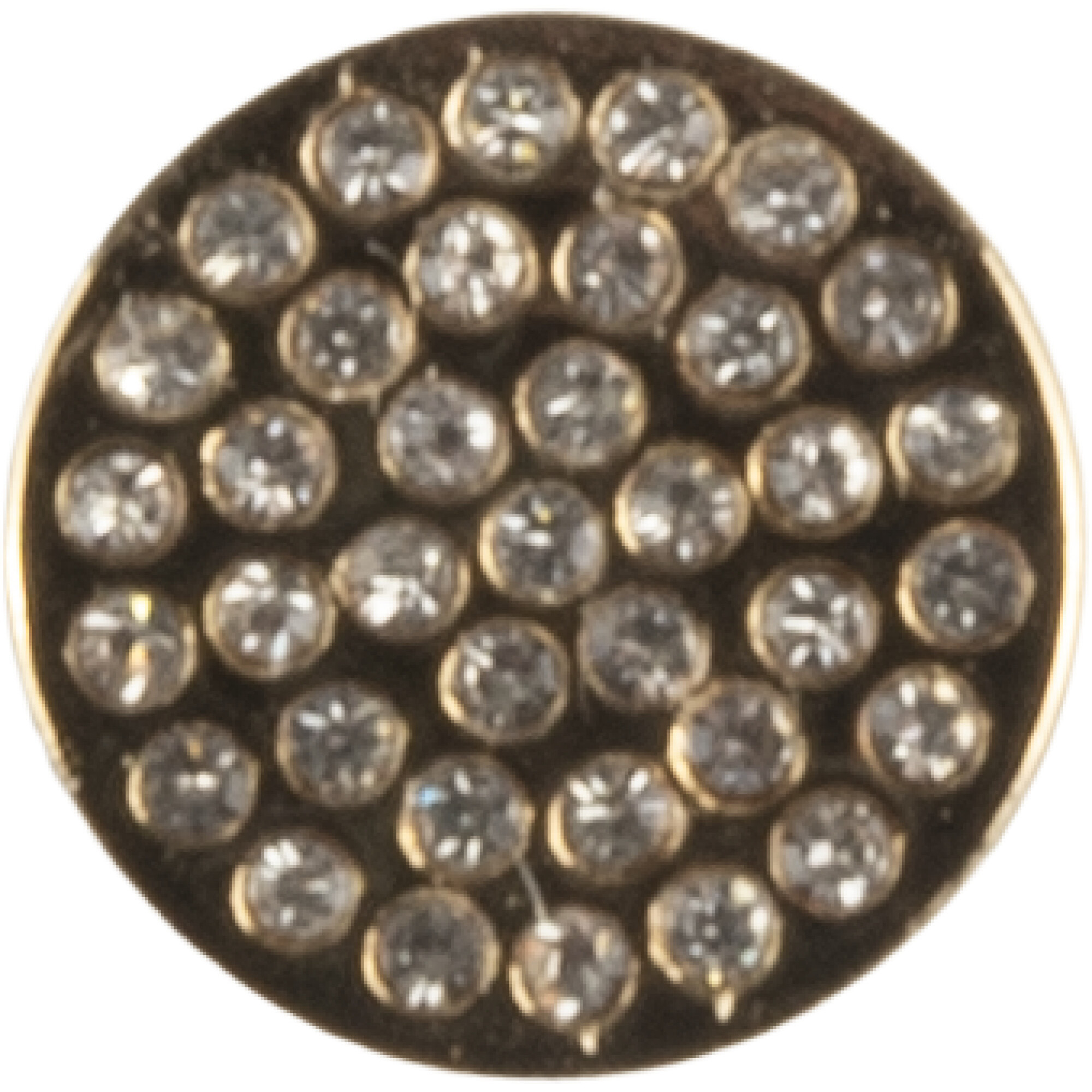 CHARMS-STRASS03 dore/mini strass/rond